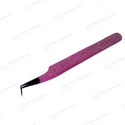 High-Class J2 Japanese Stainless Steel Eyelash Tweezers Rounded Tip