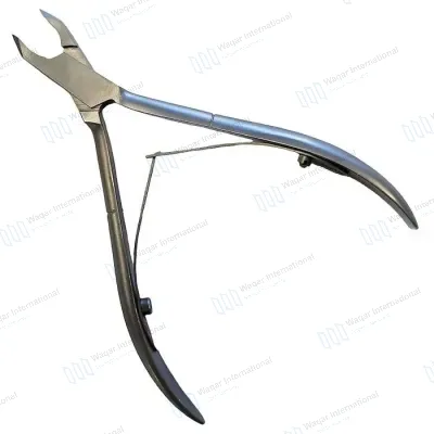 Stainless Steel Manicure Pedicure Nail Clipper Double Spring
