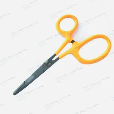 Straight Fishing Stainless Steel Elbow Lock Hemostatic Forceps