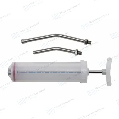 Continuous Disposable Stainless Steel Syringe Vaccine Injector Adjustable