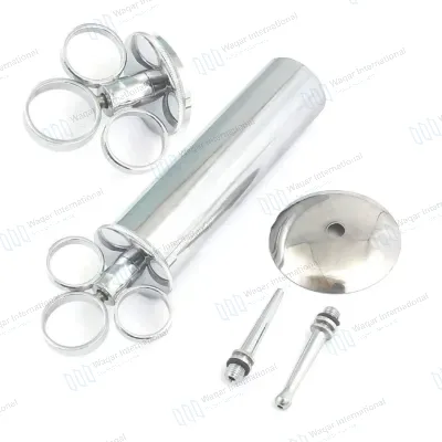 Veterinary Disposable Stainless Steel Ear Wax Removal Syringe Thread