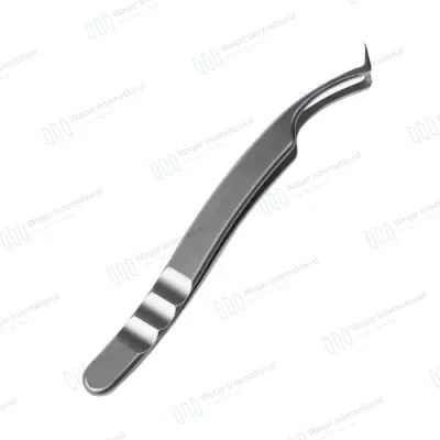 Stainless Steel Grip Eyelash Tweezers Pink Box Packaging Isolation