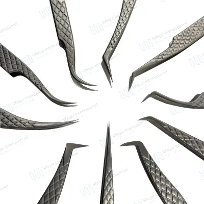 Stainless Steel Lash Extension Tweezers 45 90