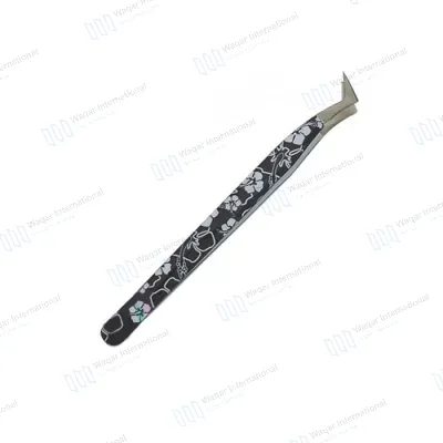 Stainless Steel J2 Japanese Beauty Eyelash Tweezers Grip Smooth