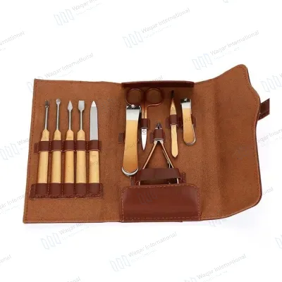 Customizable 7-Pc Manicure Set Stainless Steel Portable