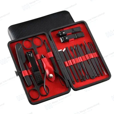 Customizable 7-Pc Classic Stainless Steel Portable Manicure