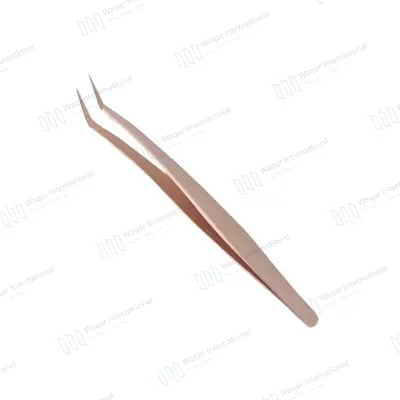 Stainless Steel Grip Eyelash Tweezers Customizable Color & Packaging