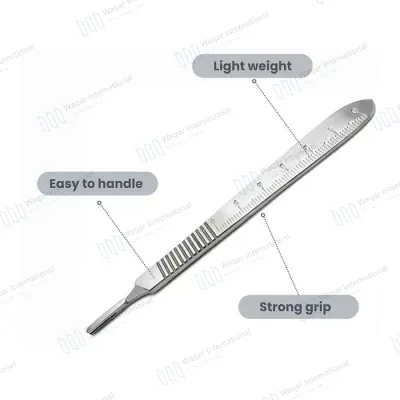 High Carbon Steel No.3 Surgery Scalpel BP Handle