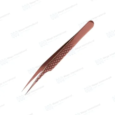 J2 Japanese Stainless Steel Pointed Curved Tip Eyelash Tweezers-Durable