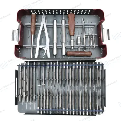 Orthopedic Instrument Set Steel 56PCS Broken Screw Removal