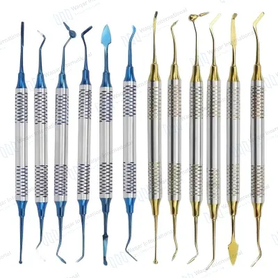 6pcs Kit Dental Composite Resin Filling Spatulas Double Head