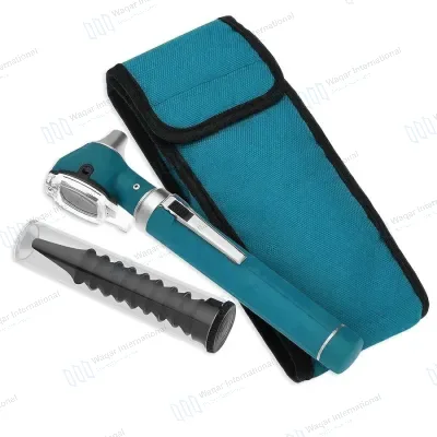 Portable Otoscope with Illumination Fiber Optic