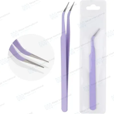Expertly Designed Japanese Stainless Steel Beauty Eyelash Tweezers Smooth