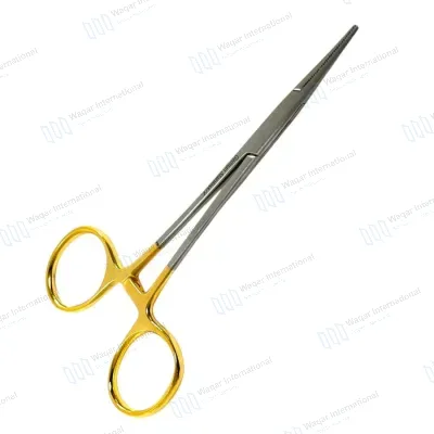 Stainless Steel Curved Scissor Forceps Tissue Clamp