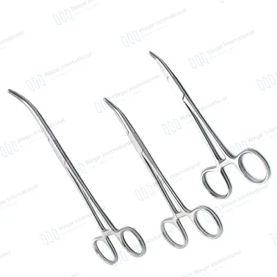 Curved Mosquito Hemostatic Forceps Stainless Steel Surgical Artery Clamp