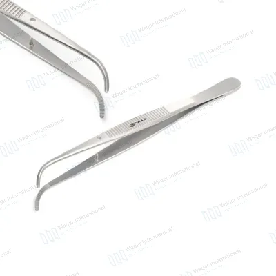 Stainless Steel Dental Cotton Dressing Tweezer Surgical Tissue