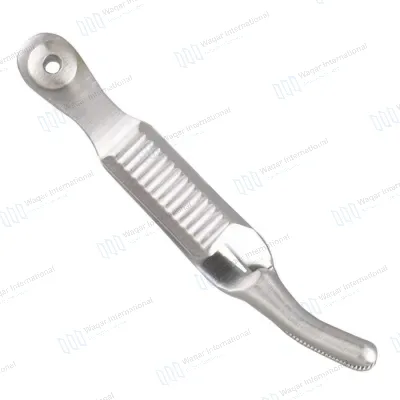 Bulldog Clamp Forceps Curved Stainless Steel DeBakey Atraumatic Jaws