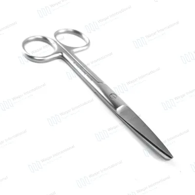 14cm Stainless Steel Dressing Scissors Blunt Sharp Straight Surgical