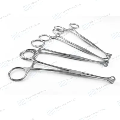 Stainless Steel Babcock Tissue Forceps Atraumatic Surgical Clamp Set