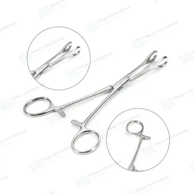Stainless Steel Sponge Forceps Surgical Holding Clamp Reusable Medical