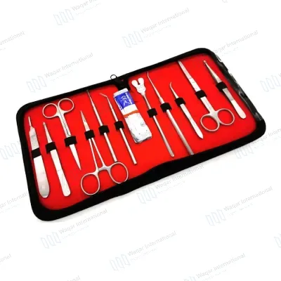 Medical Teaching Dissecting Instruments Set with Scissors Tweezers