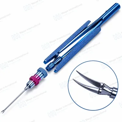 Curved Horizontal Vitreoretinal Scissors for Retina Eye Surgery