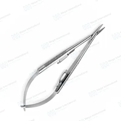 Castroviejo Needle Holder with Lock Reusable Microsurgical