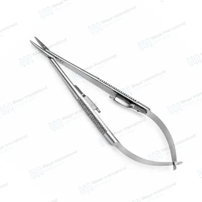 Castroviejo Needle Holder with Lock Stainless Steel Ophthalmic