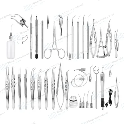 Extracap Phaco Surgery Set 15 PCS Stainless Steel Ophthalmic