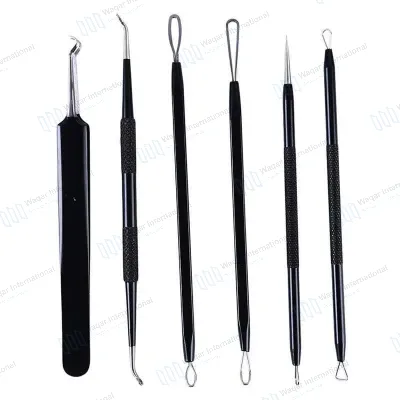5PCS Acne Removal Kit Surgical Stainless Steel Face Blackhead