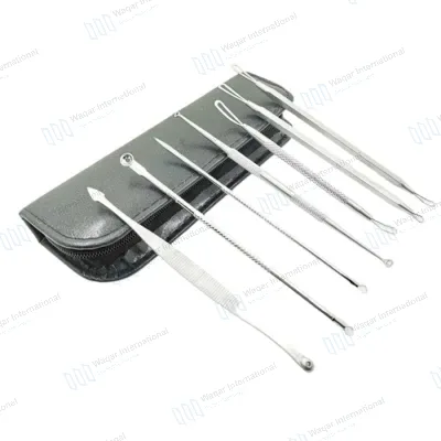 Surgical Stainless Steel Blackhead Remover Kit Acne Extraction