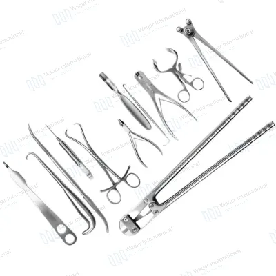 12PCS Stainless Steel Surgical Instrument Set For General Surgery