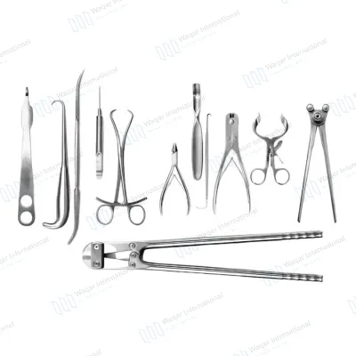 12PCS Orthopedic Surgical Instrument Set Stainless Steel Bone