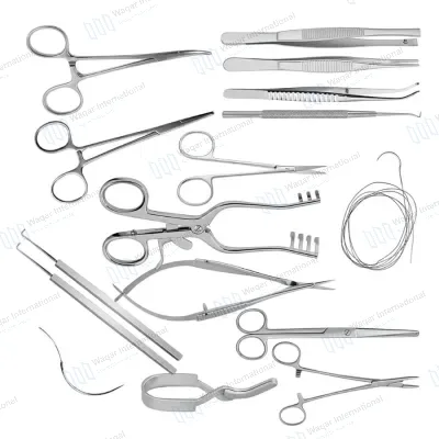 Cardiovascular Surgical Instrument Set Stainless Steel Hospital