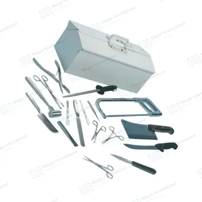 Post Mortem Instrument Kit Stainless Steel Autopsy Surgical
