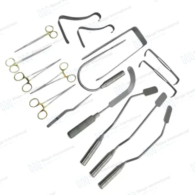 16 PCS Breast Augmentation Instrument Set Forceps Needle Holder