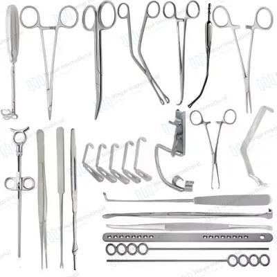 ENT Tonsillectomy Adenoidectomy Instrument Set Stainless Steel Medical