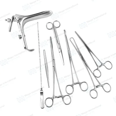 5 PCS Stainless Steel IUD Insertion Kit Intrauterine