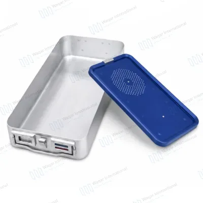 Stainless Steel 565265120mm Autoclavable Sterilization Container Surgical Instrument