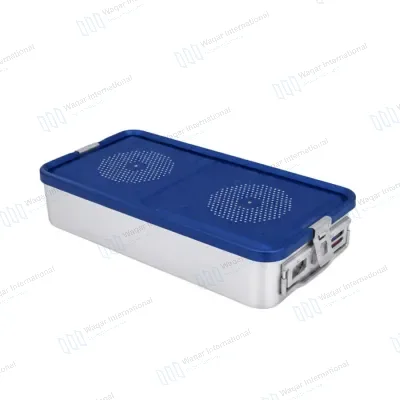 Reusable Stainless Steel Sterilization Storage Container 565265120mm Hospital CSSD