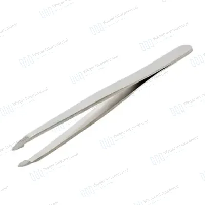 Stainless Steel Slanted Tip Eyebrow Tweezers Lightweight