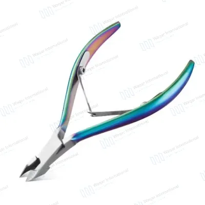 Stainless Steel Luxury Manicure Set Curved Wide Jaw