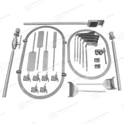 Bookwalter Stainless Steel Self Retaining Surgical Retractor System