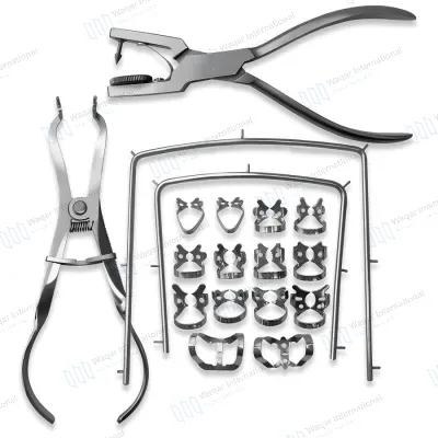 Rubber Dam Kit Dental Isolation Instrument Set