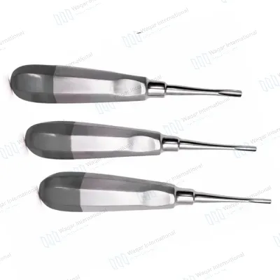 3 PCS Dental Straight Extraction Elevator Set