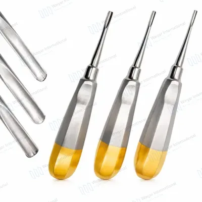 3 Piece Dental Straight Extraction Elevator Set