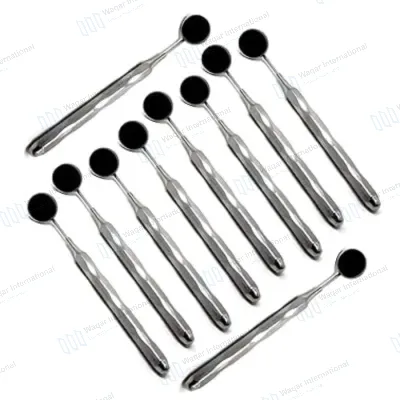 Set of 10 PCS Hollow Handle Dental Mouth Mirrors