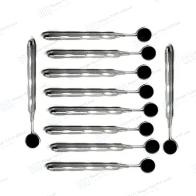 10 PCS Hollow Handle Dental Inspection Mirror