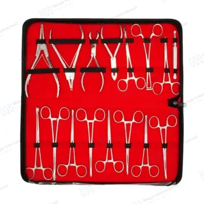 16 Pcs Septum Forceps Body Piercing Set