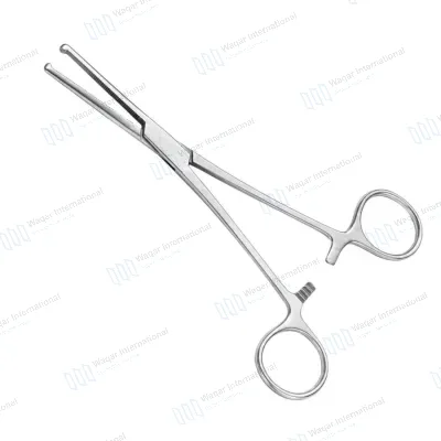 Straight Rochester Ochsner Forceps 1x2 Teeth Locking Tissue Clamp